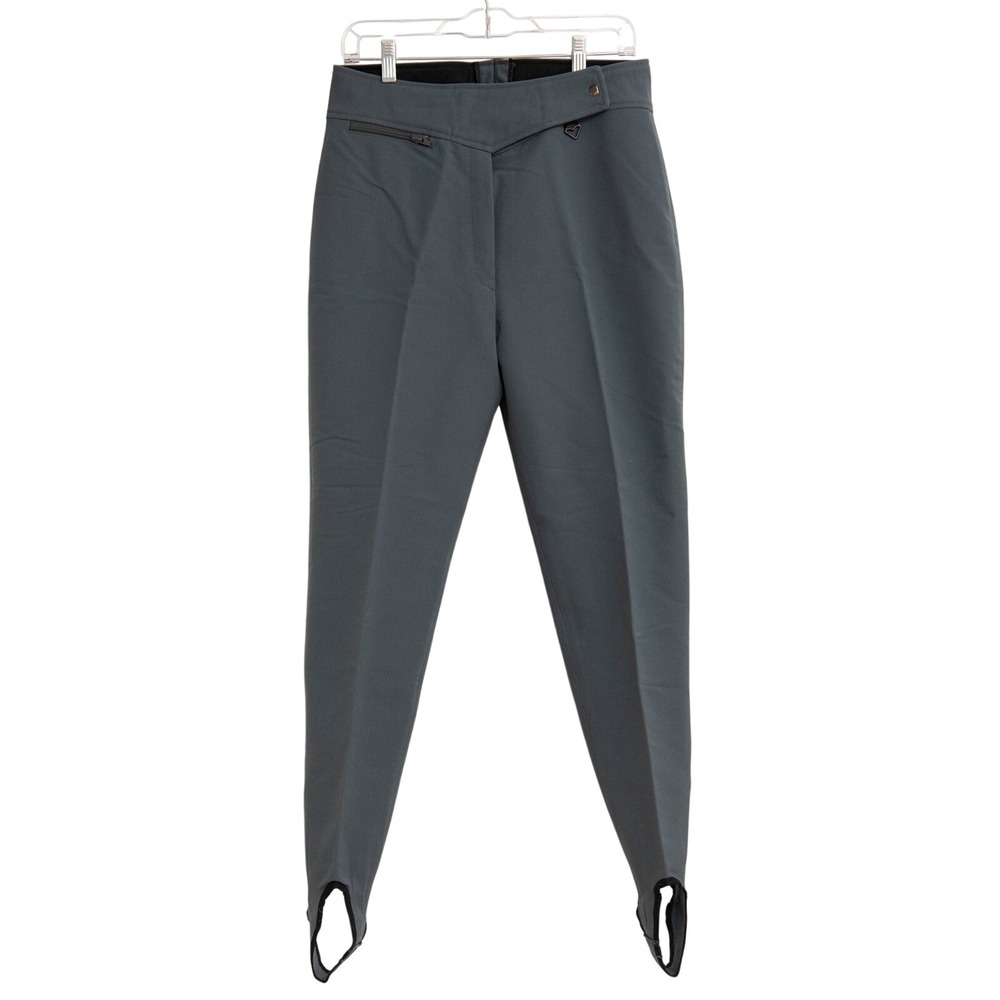 Obermeyer Ski Pants W Sz 12 Charcoal Grey NWT Stirrup Skiing Snowboard Snow Cold